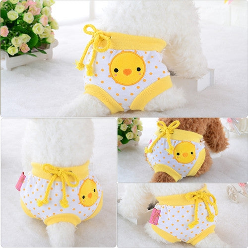 Cute Cotton Light and Breathable Pet Physiological Underwear, Size:M
