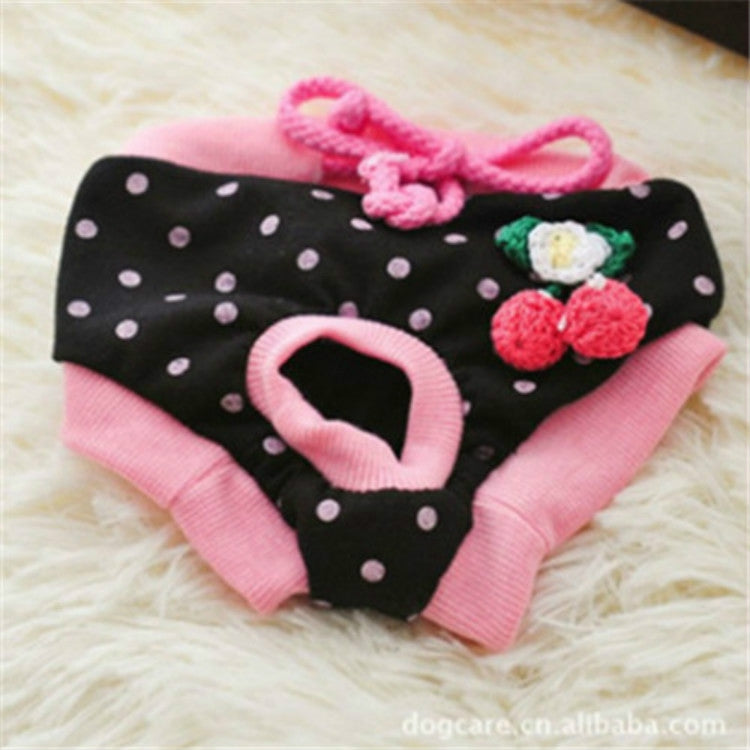 Cute Cotton Light and Breathable Pet Physiological Underwear, Size:L