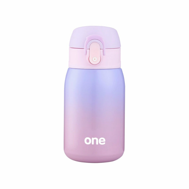 Gradient Color Baby Stainless Steel  Milk Thermos Children Insulated Bottle Leak-poof Thermal Cup