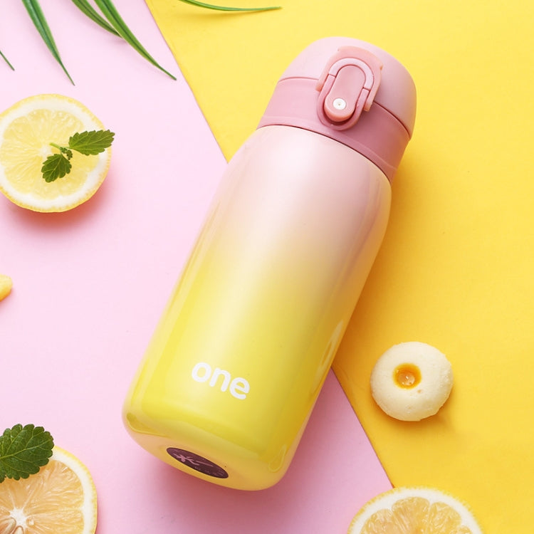 Gradient Color Baby Stainless Steel  Milk Thermos Children Insulated Bottle Leak-poof Thermal Cup