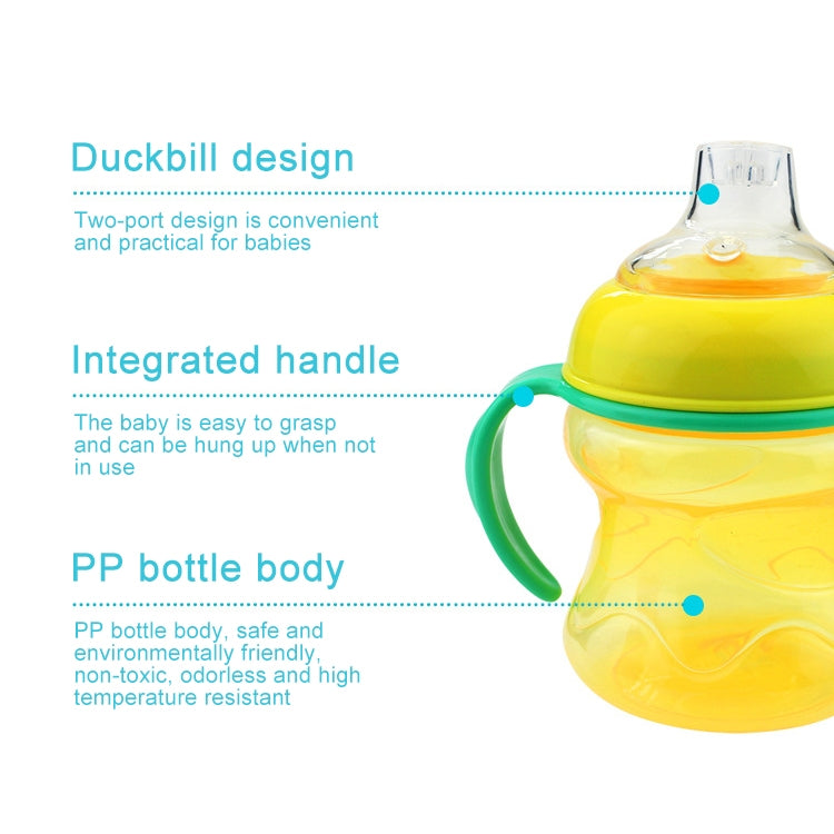 Feeding Bottles Cups for Babies Kids Water Milk Bottle Soft Mouth Baby Feeding Bottle Infant Training With Handle