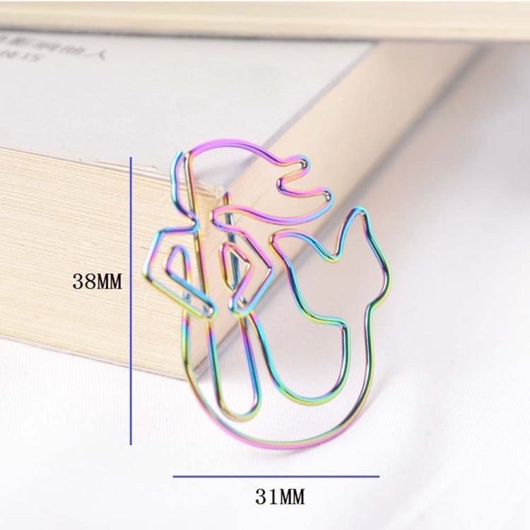 4 PCS Creative Paper Clip Colorful Mermaid Styling  Paper Clip