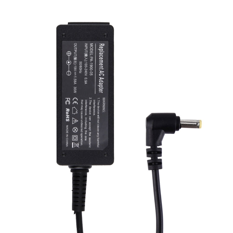 30W 19V 1.58A  AC Adapter Power Supply for Dell Inspiron Mini 9 / 10 / 11 / 12, Port: 5.5*1.7, EU Plug