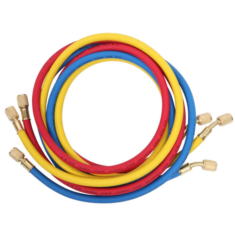 [US Warehouse] 7 in 1 3.5CFM Vacuum Pump R134 R12 R22 R502 Double Gauge Valve Set, US Plug