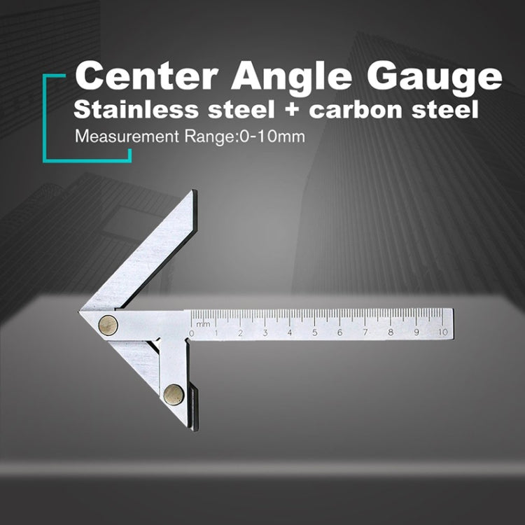 100x70 High Precision Stainless Steel Center Angle Gauge Ruler Protractor