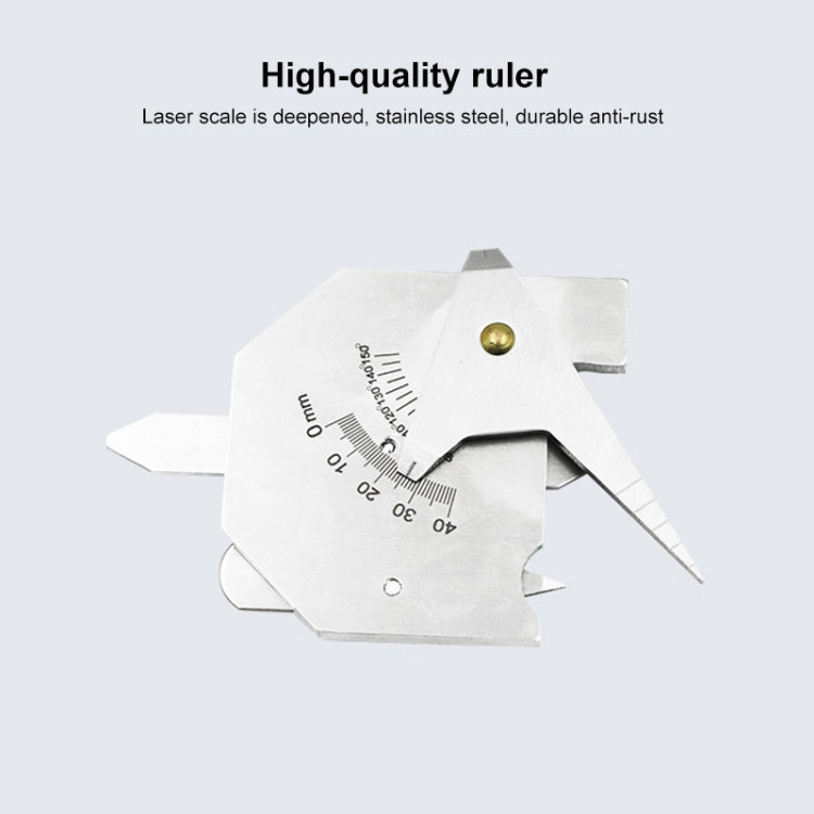 HJC40 Stainless Steel Welding Inspection Gauge Measuring Ruler