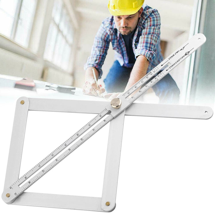 Multi-function Diagonal Ruler Protractor Corner Angle Finder, Lengthen Version