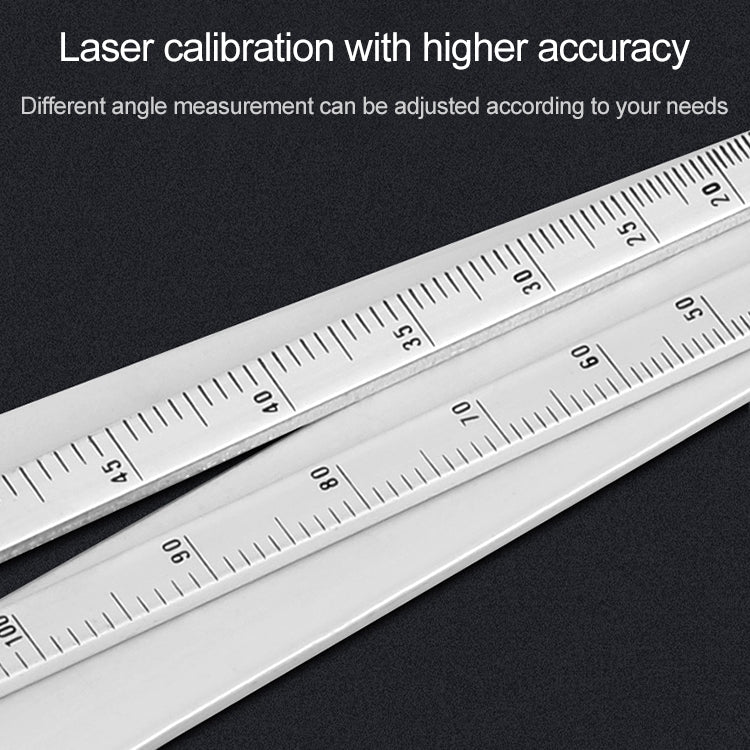 Multi-function Diagonal Ruler Protractor Corner Angle Finder, Lengthen Version