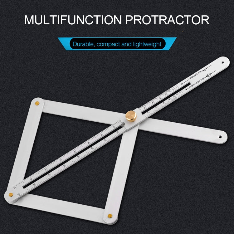 Multi-function Diagonal Ruler Protractor Corner Angle Finder, Lengthen Version