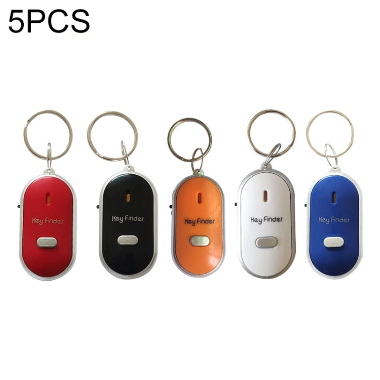 5 PCS ZG808 LED Key Finder Voice Control Anti-lost Device, Random Color Delivery