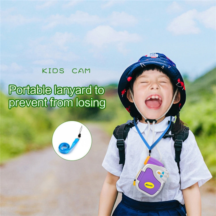 Portable TFT 1.5 inch Screen Digital Lens Max 5MP Image Size Children Digital Camera with Lanyard, Support Funny Photo Frame & Funny Key Sound