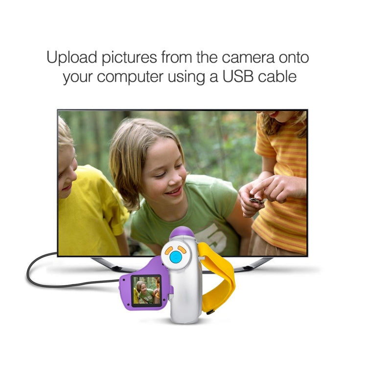 Portable TFT 1.5 inch Screen Digital Lens Max 5MP Image Size Children Digital Camera with Lanyard, Support Funny Photo Frame & Funny Key Sound