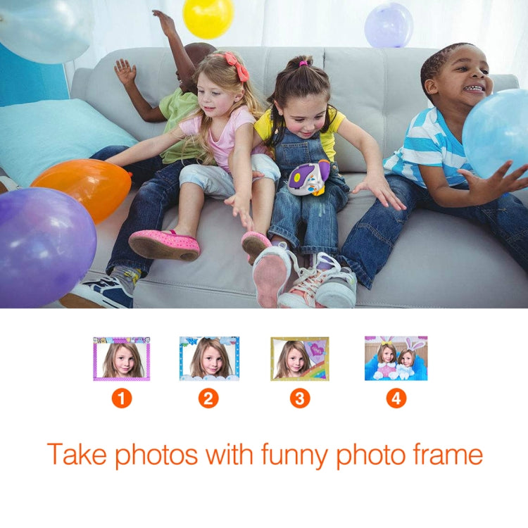 Portable TFT 1.5 inch Screen Digital Lens Max 5MP Image Size Children Digital Camera with Lanyard, Support Funny Photo Frame & Funny Key Sound