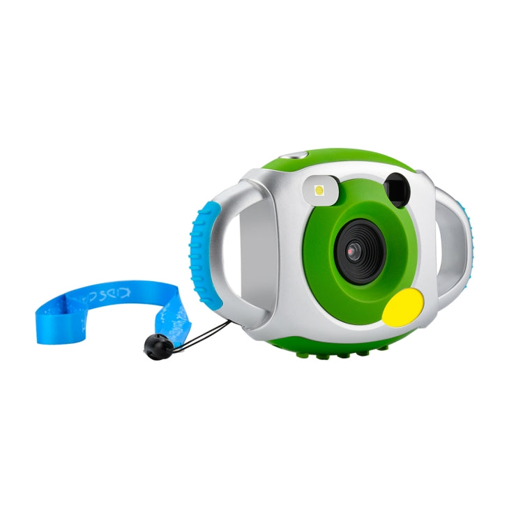 Portable TFT 1.44 inch Screen Prime Lens Max 5MP Image Size Soft Silicone Shell Children Digital Camera with Lanyard, Support Funny Photo Frame & Funny Key Sound