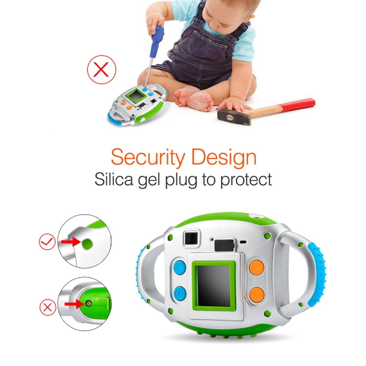 Portable TFT 1.44 inch Screen Prime Lens Max 5MP Image Size Soft Silicone Shell Children Digital Camera with Lanyard, Support Funny Photo Frame & Funny Key Sound