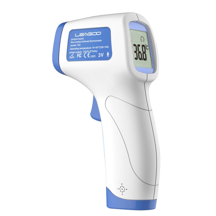 [HK Warehouse] LEAGOO T02 Non-contact Forehead Body Infrared Thermometer, Temperature Range: 32.0 Degree C - 42.0 Degree C(Blue)