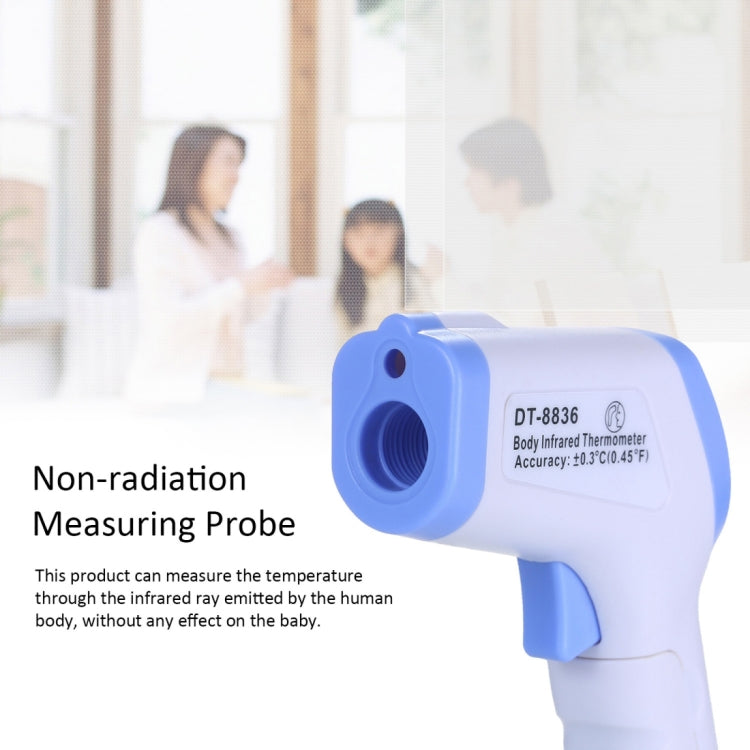 [HK Warehouse] DT-8836 Non-contact Forehead Body Infrared Thermometer,  Temperature Range: 32.0 Degree C - 42.5 Degree C