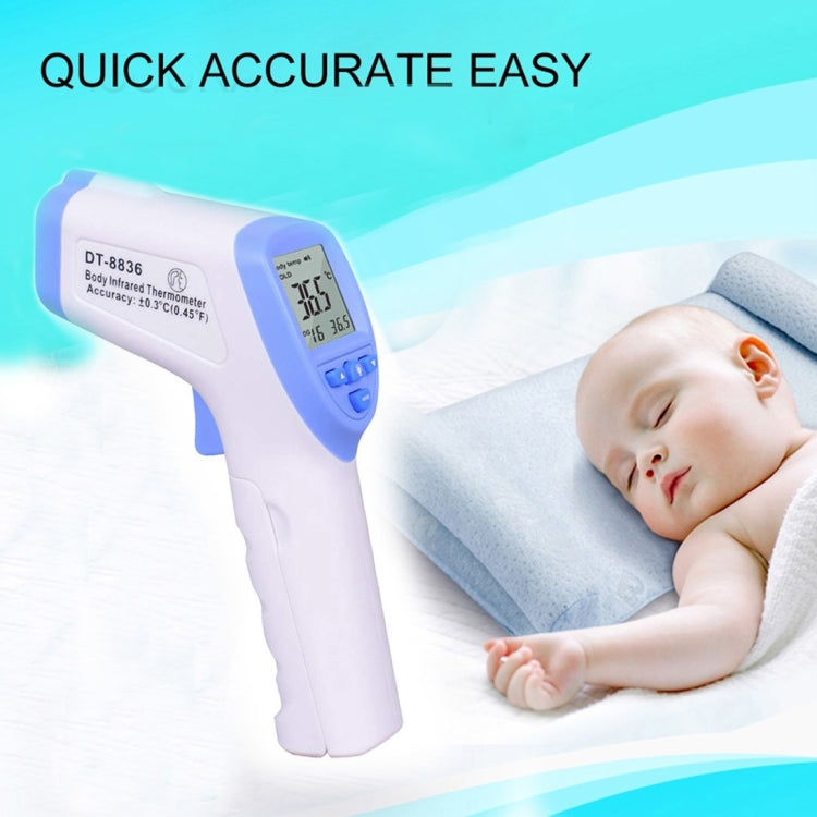 [HK Warehouse] DT-8836 Non-contact Forehead Body Infrared Thermometer,  Temperature Range: 32.0 Degree C - 42.5 Degree C