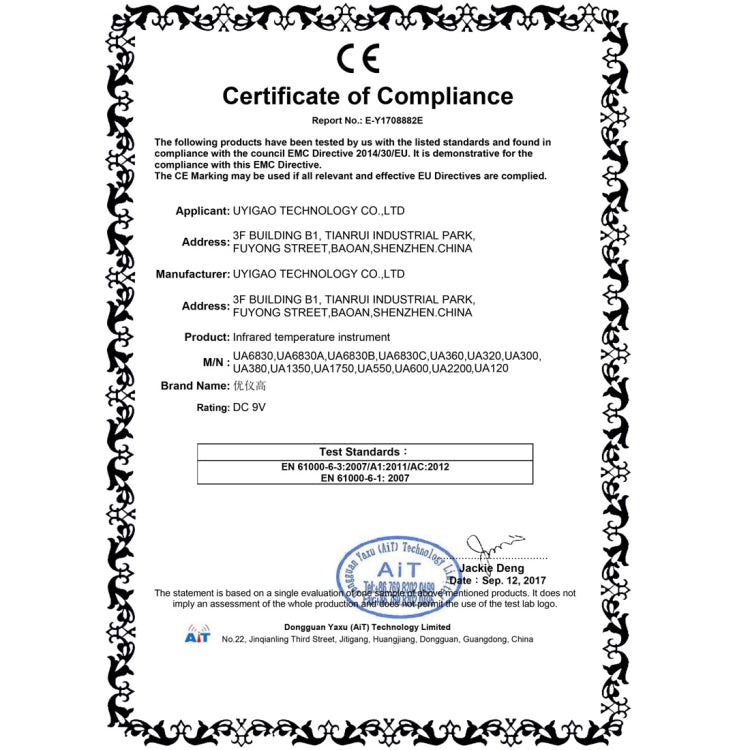 [HK Warehouse] UA120 Non-contact Forehead Body Infrared Thermometer