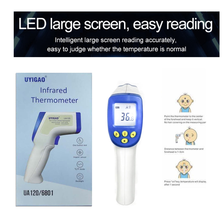 [HK Warehouse] UA120 Non-contact Forehead Body Infrared Thermometer
