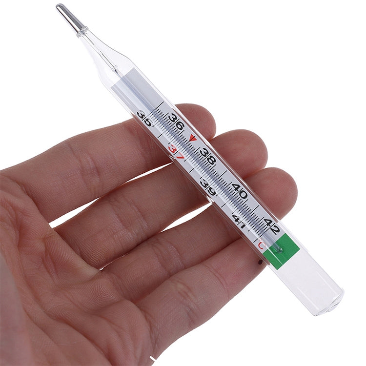 Mercury-free Scale Household Adult Kids Armpit Oral Glass Thermometer, Temperature Range: 35 Degree C - 42 Degree C
