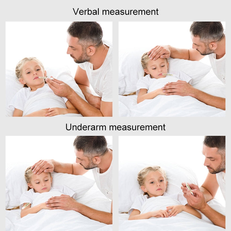 Mercury-free Scale Household Adult Kids Armpit Oral Glass Thermometer, Temperature Range: 35 Degree C - 42 Degree C