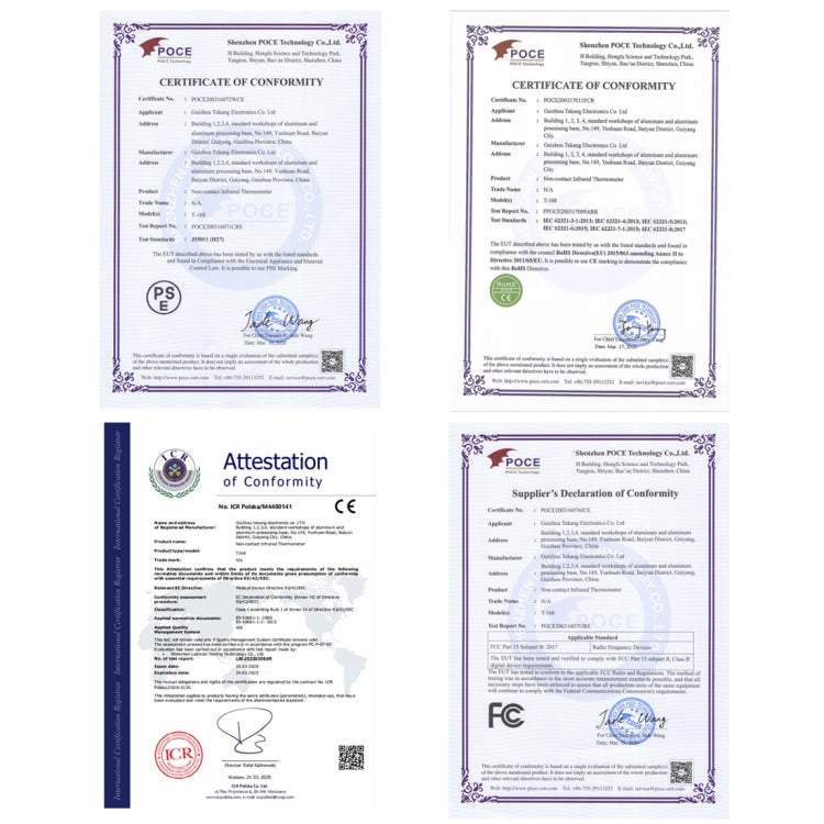 [HK Warehouse] BOHUI T-168 IR Infrared Thermometer Forehead Surface Digital Non-contact Electronic Thermometer, Temperature Range: 32 degrees Celsius to 42.9 degrees Celsius