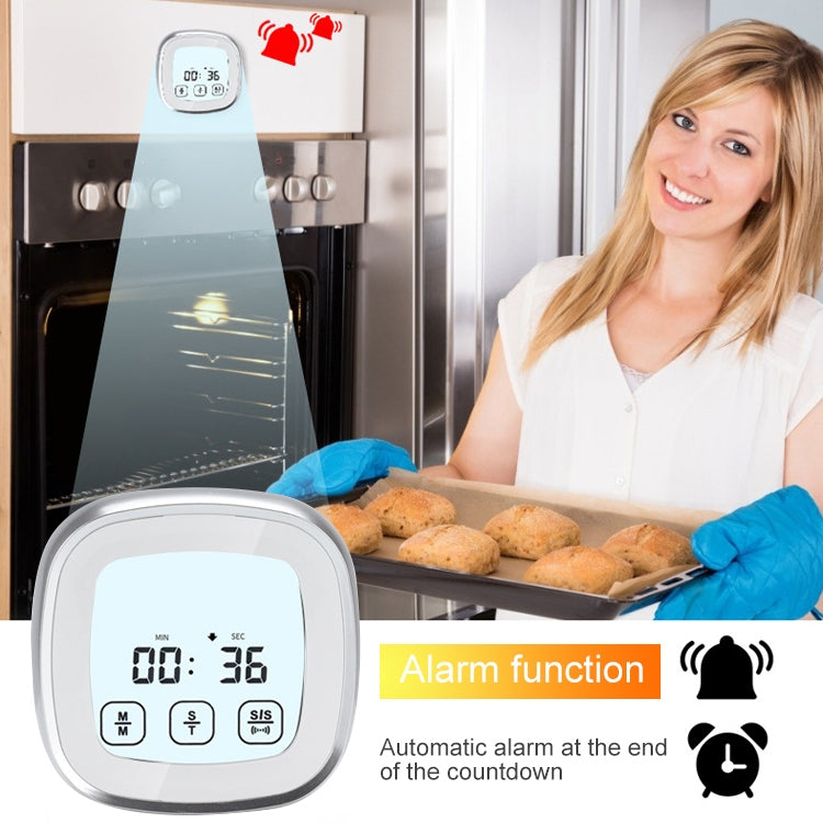 TS-BN53-A Digital Kitchen Food Cooking BBQ Wireless Touch Screen Thermometer with Timer & Alarm