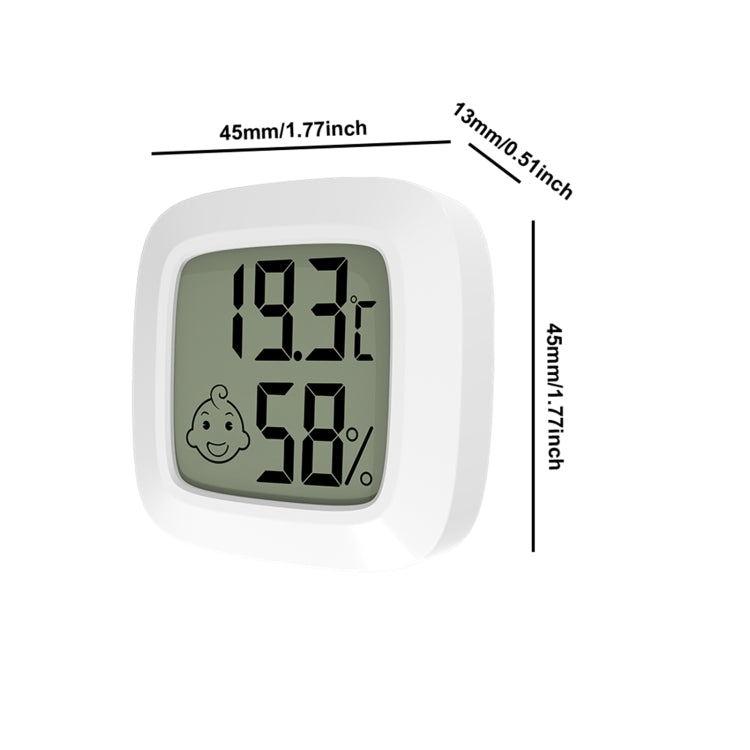 YS28 Temperature And Humidity Measuring Baby Room Temperature Meter (White)