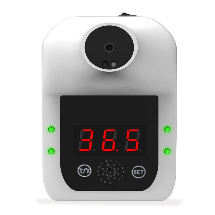 Wall-mounted Handsfree Non-contact Forehead Body Infrared Thermometer with Broadcast in Nine Languages