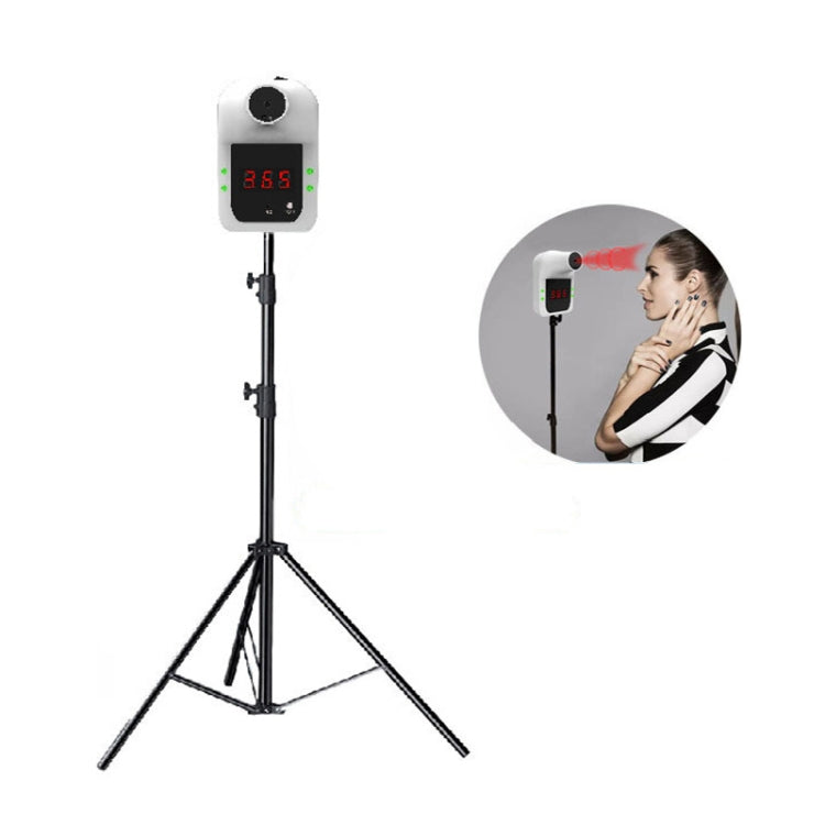 2 in 1 Handsfree Non-contact Forehead Body Infrared Thermometer + Holder Set with Broadcast in Nine Languages