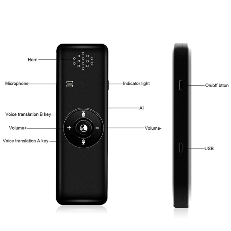 T11 Portable WIFI Smart Voice Translator Smart Business Travel Real Time AI Translator Translation Machine