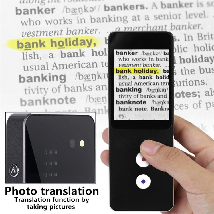 T9 Portable WIFI Smart Voice Translator Smart Business Travel Real Time AI Translator Translation Machine 27 Languages Translator (Black)