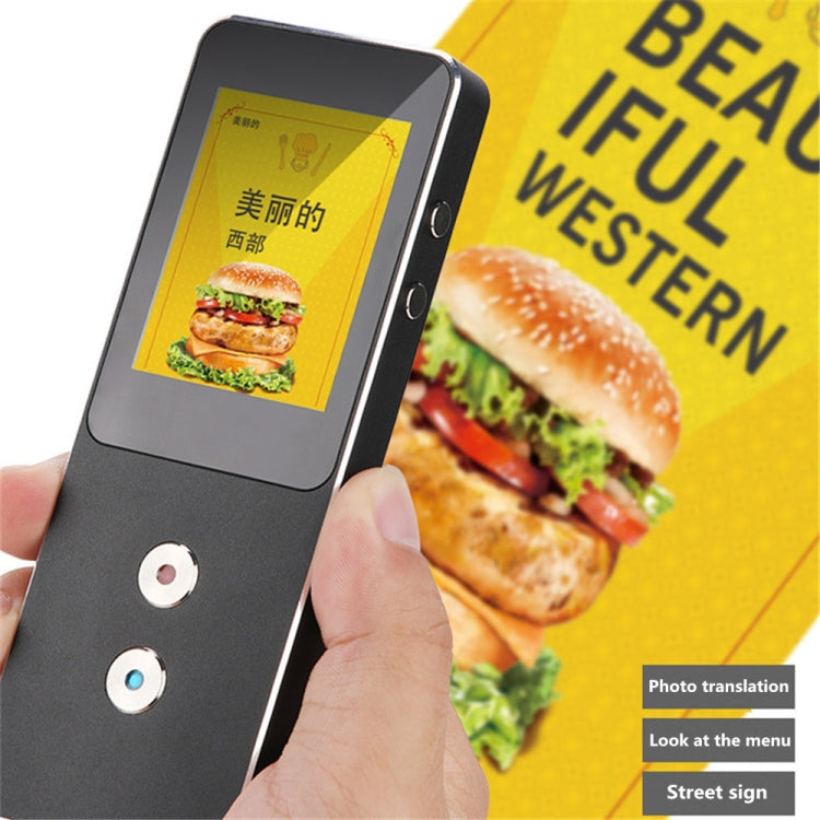 T9 Portable WIFI Smart Voice Translator Smart Business Travel Real Time AI Translator Translation Machine 27 Languages Translator (Black)