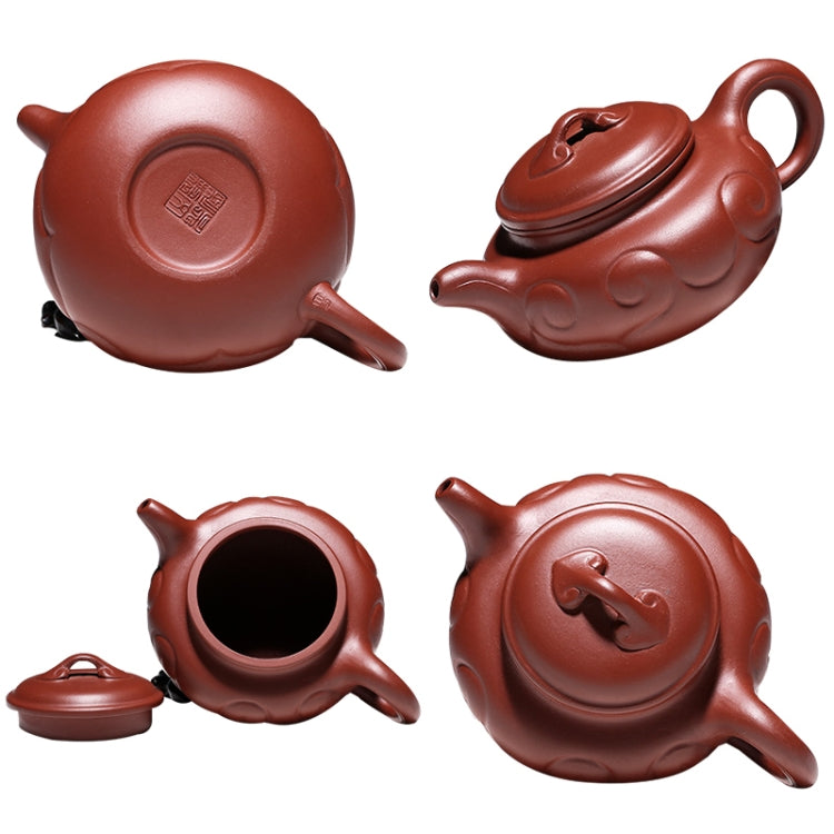 Ruyi Pattern Handmade Yixing Clay Teapot Tea Boiler, Capacity:200ml
