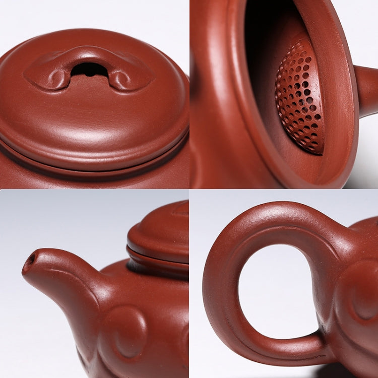 Ruyi Pattern Handmade Yixing Clay Teapot Tea Boiler, Capacity:200ml