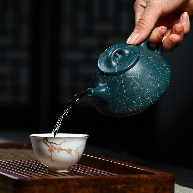 Golden Grain Handmade Yixing Clay Teapot Tea Boiler