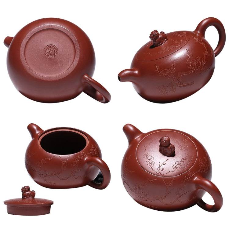 Plum Blossom Pattern Handmade Yixing Clay Teapot Tea Boiler
