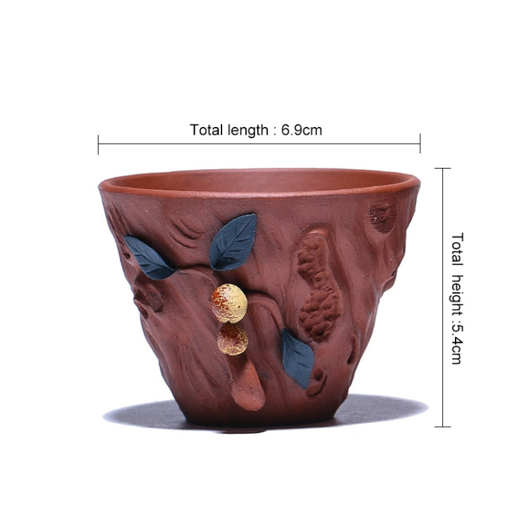 Peach Pattern Mini Boccaro Tea Cup