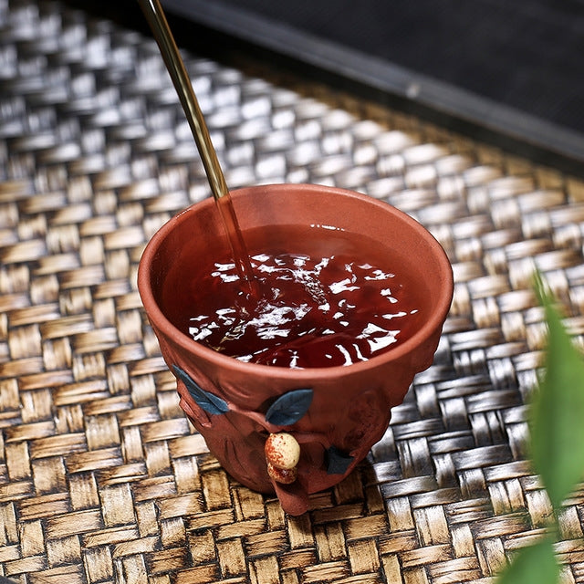 Peach Pattern Mini Boccaro Tea Cup