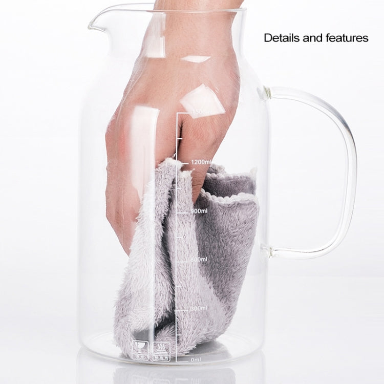 Large-capacity High-borosilicate Heat Resistant Filter Glass Cold Tea Pot, Capacity: 1200ml