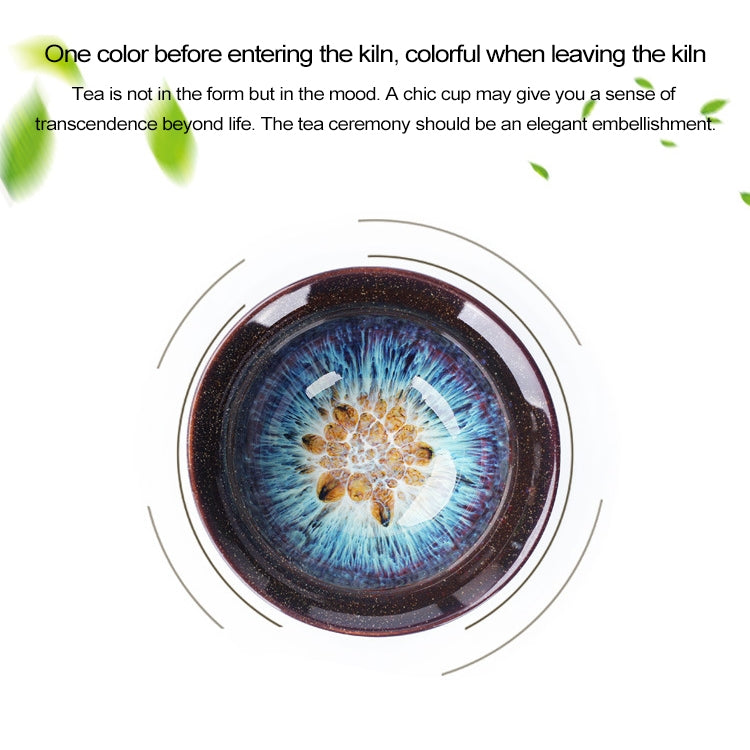 Kiln Transmutation Kongfu Bowl Ceramic Tea Cup, 05, Capacity: 75ml, Size:Small, 6.7x4.1cm