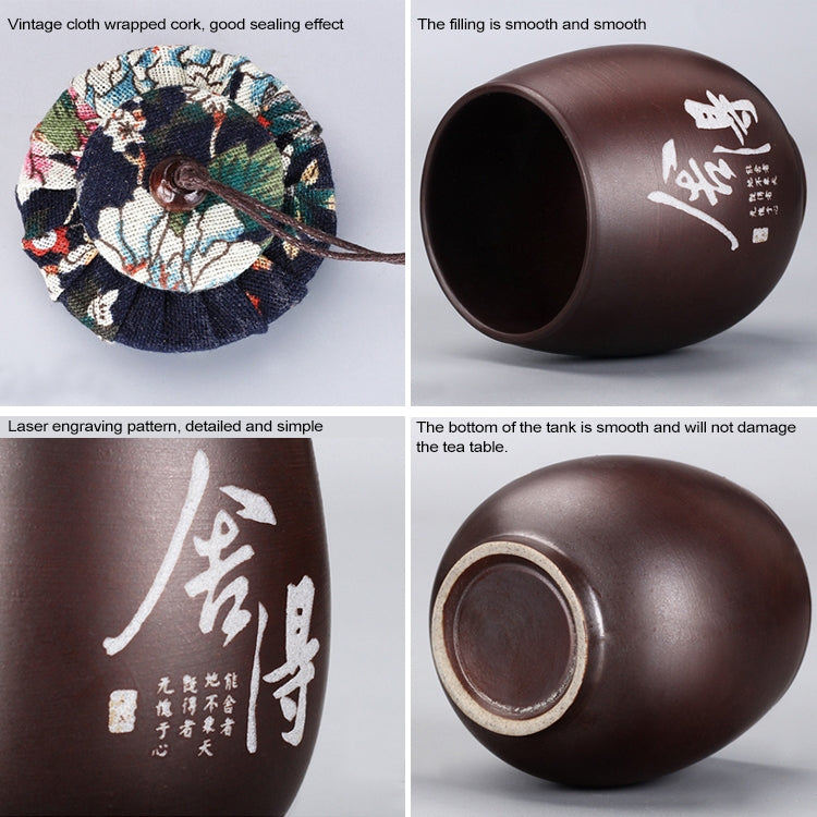 6 PCS Ceramic Tea Cans Mini Storage Tanks