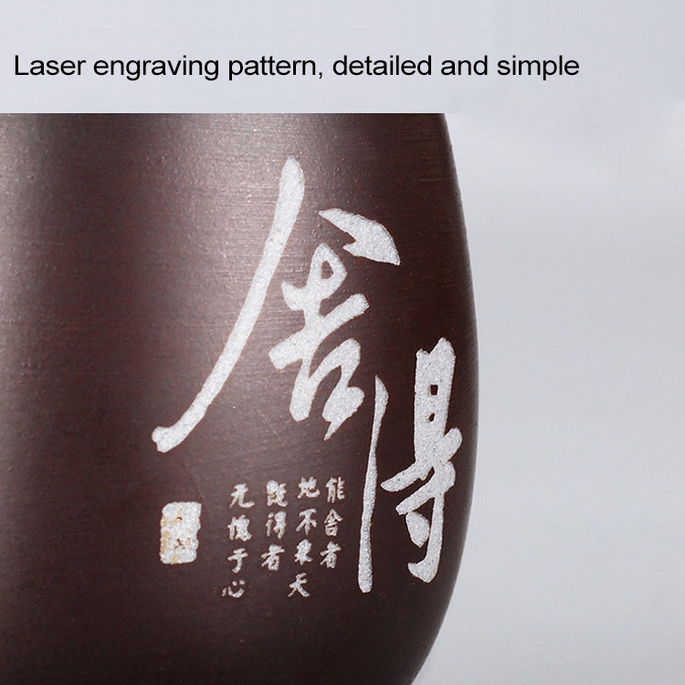 6 PCS Wood-fired Ceramic Uncovered Mini Tea Cup