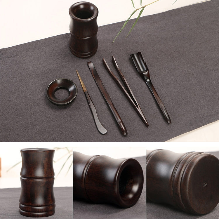 Home Decoration Ebony Wood Tea Set tea Tray Accessories Tea Clip  (F91-1)