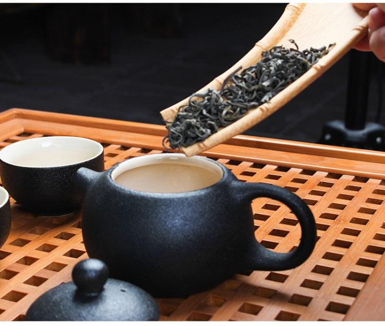 Tea Set Accessories Handmade Natural Bamboo Root Tea Shovel (Crescent PJ181206-6)