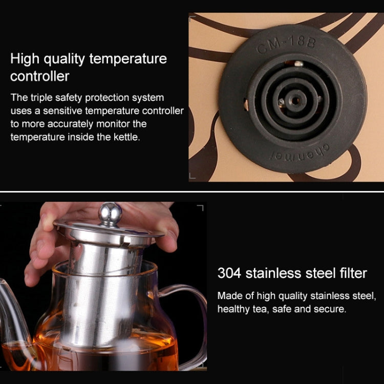 Automatic Steam Boiled Tea Black Tea Special Household Glass Spray Electric Tea Stove