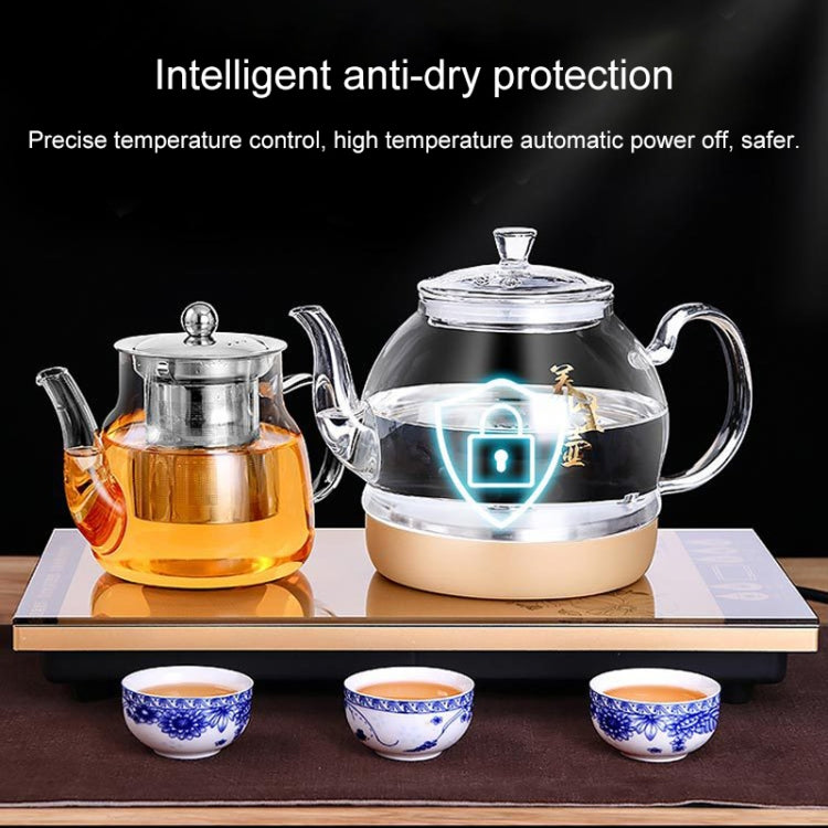 Automatic Bottom Self-suction Type Electromagnetic Tea Stove On The Bottom of The Kettle Household Intelligent Pumping Type Tea Set (Bottom Teapot)
