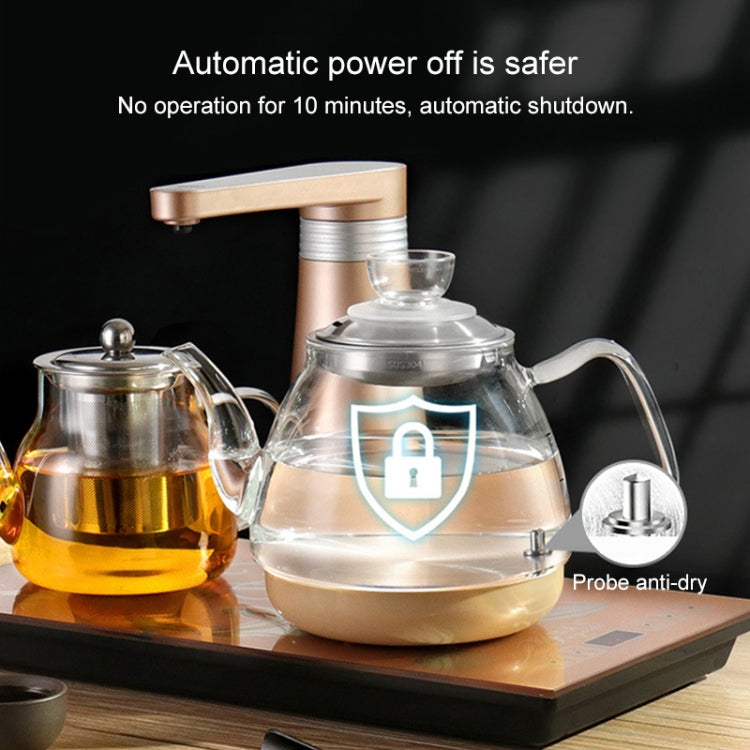 Fully Automatic Water Electric Kettle Glass Tea Maker Household Insulation Self-priming Pumping Kettle Tea Set (Glass Disinfection)
