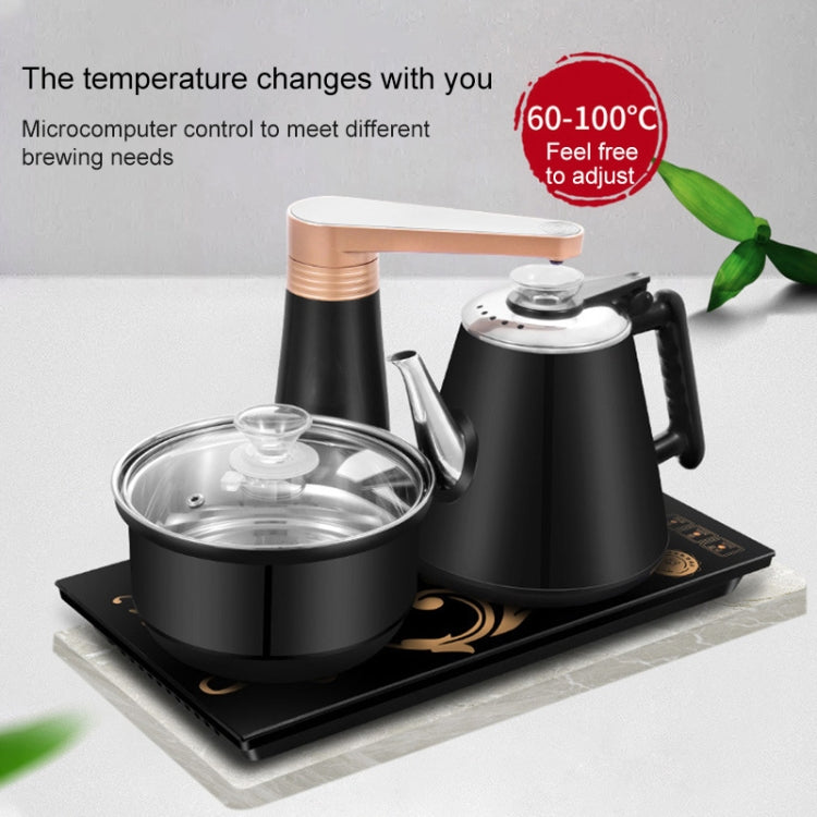 Fully Automatic Water Electric Kettle Home Cooking Water Bottle Pumping Electric Tea Stove Set (Black Disinfection)